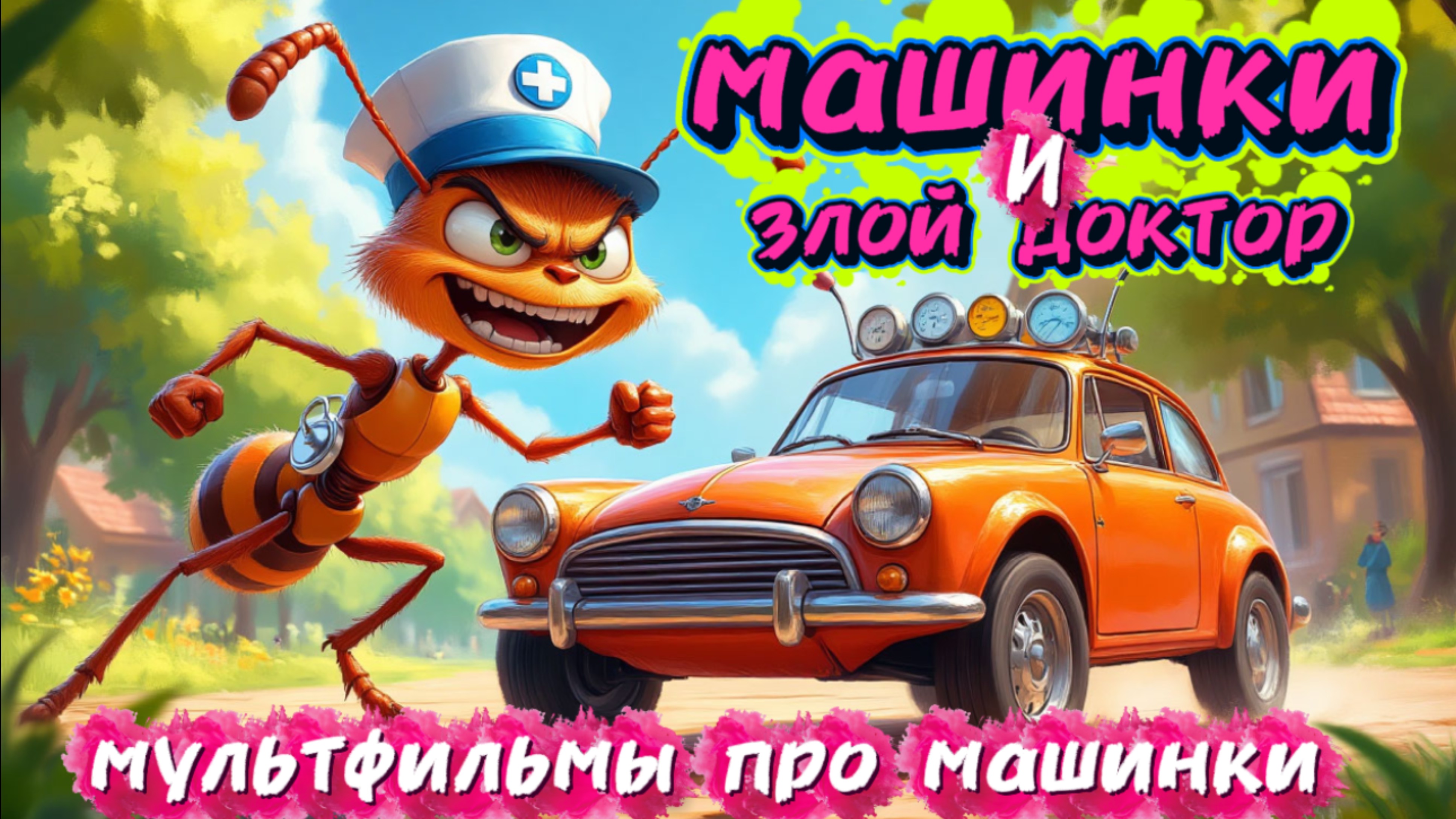 Мультфильмы про Машинки , Машинки и злой доктор , мультфильмы для детей