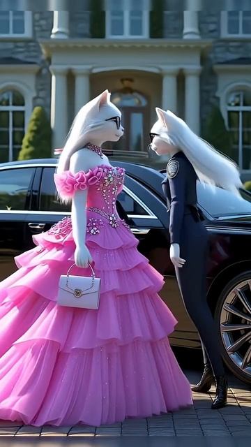 Cat Sister Bought Beautiful Dress For Her Sister