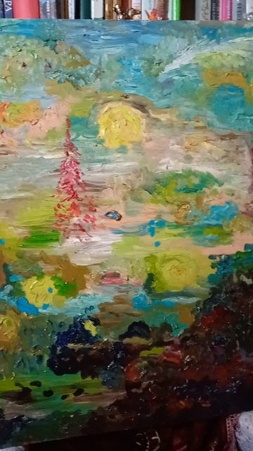 worlds  art margaritamakarova oiloncanvas abstraction  painting