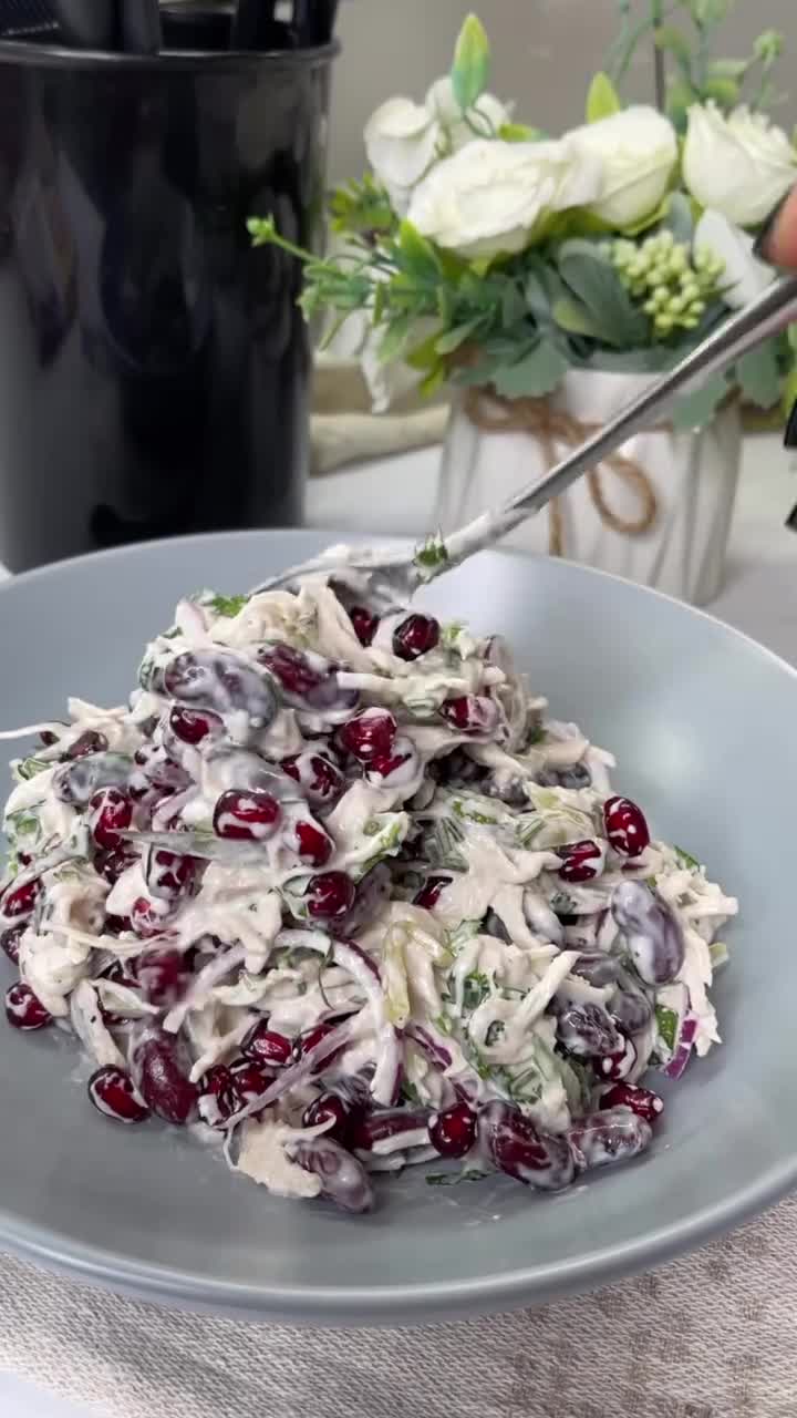 🥗 Быстрый, простой, но очень вкусный салат с гранатом
