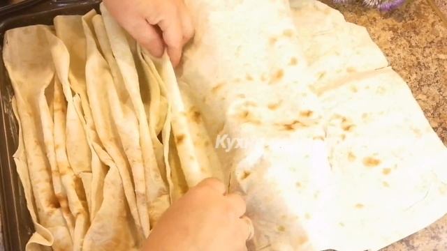 Готовлю из лаваша и творога великолепное блюдо! Семья в восторге!