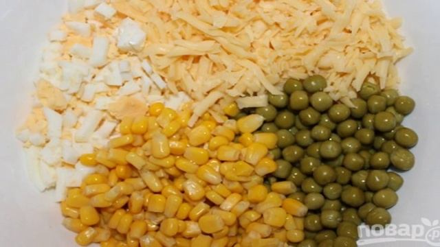 Салат с сыром и грибами