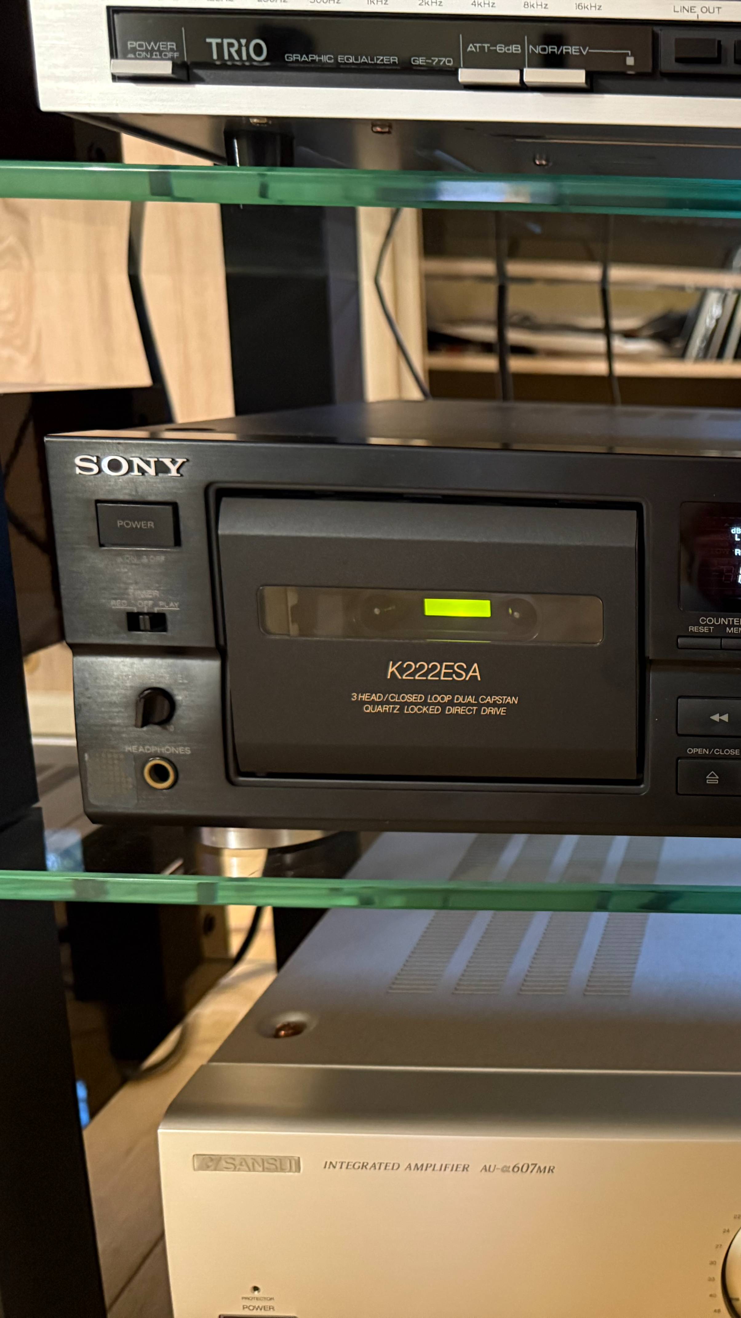 SONY TC-K222ESA Демонстрация работы после технического обслуживания
