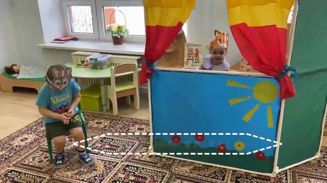 _Заюшкина избушка_. Муниц. конкурс _Волшебныи мир театра_. Номинация _Наш первыи театр_. 1 мл гр.