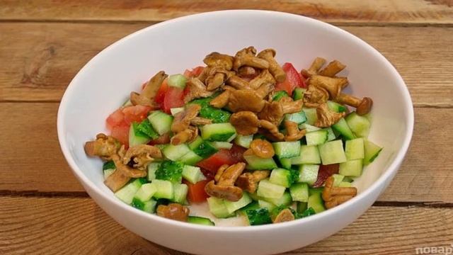 Салат с сыром фета