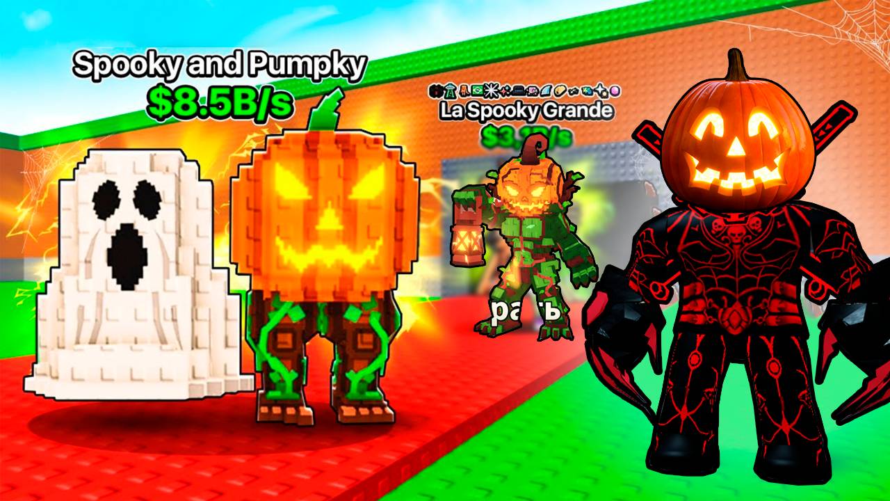 Я ПОЛУЧИЛ у ВЕДЬМЫ Spooky and Pumpky и ПОЛУЧИЛ АДМИН УДАЧУ в Steal a Brainrot!