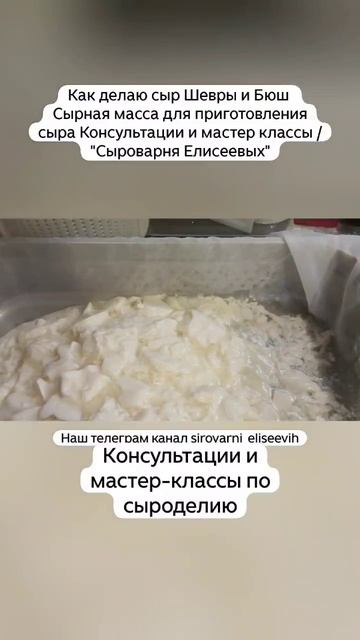 Как делаю сыр Шевры и Бюш  Сырная масса для приготовления сыра Консультации и мастер классы