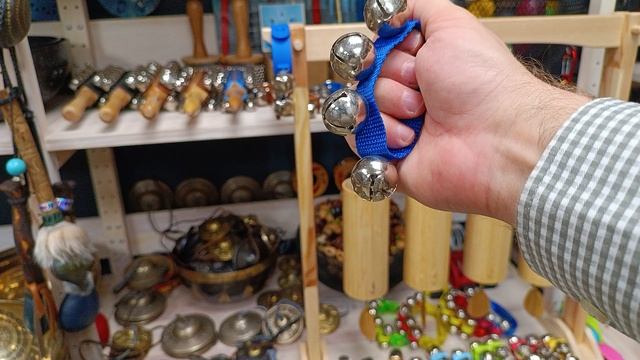 Бубенцы / колокольчики на ремешке с липучкой / Shamanic.moscow