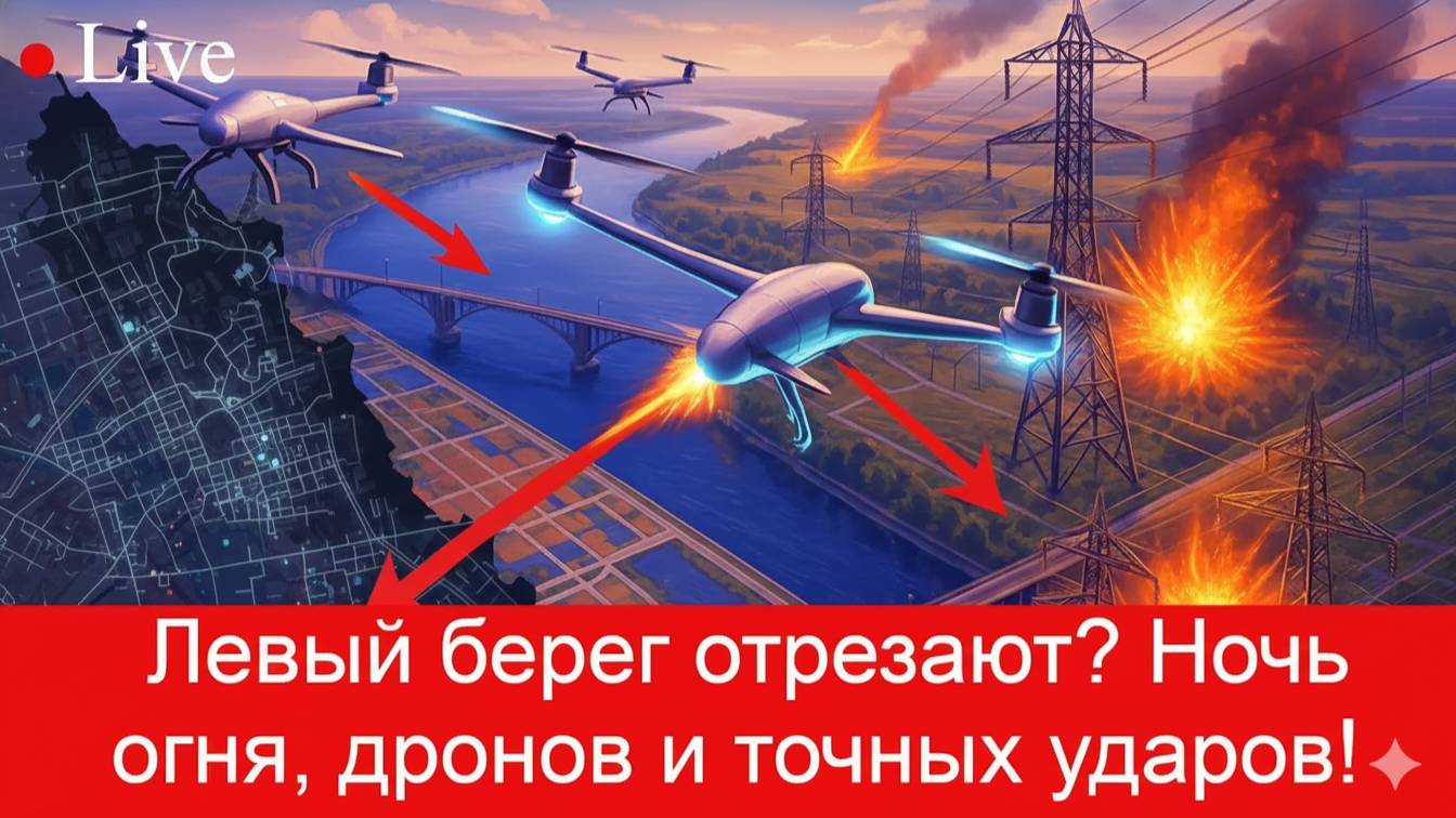 Киев во тьме левый берег отрезают Ночь огня дронов и точных ударов по энергетике