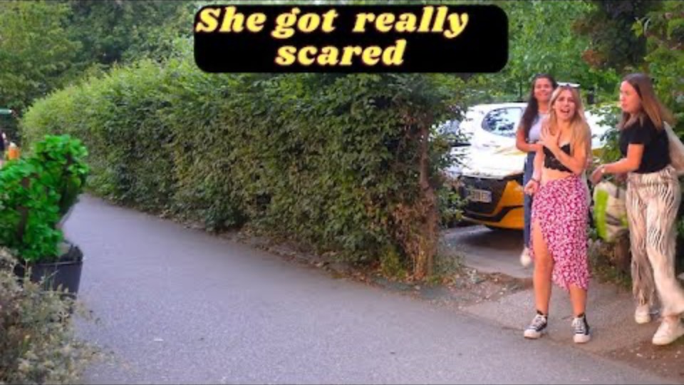 Bushman Prank. She Was Really Scared. So, So #funny