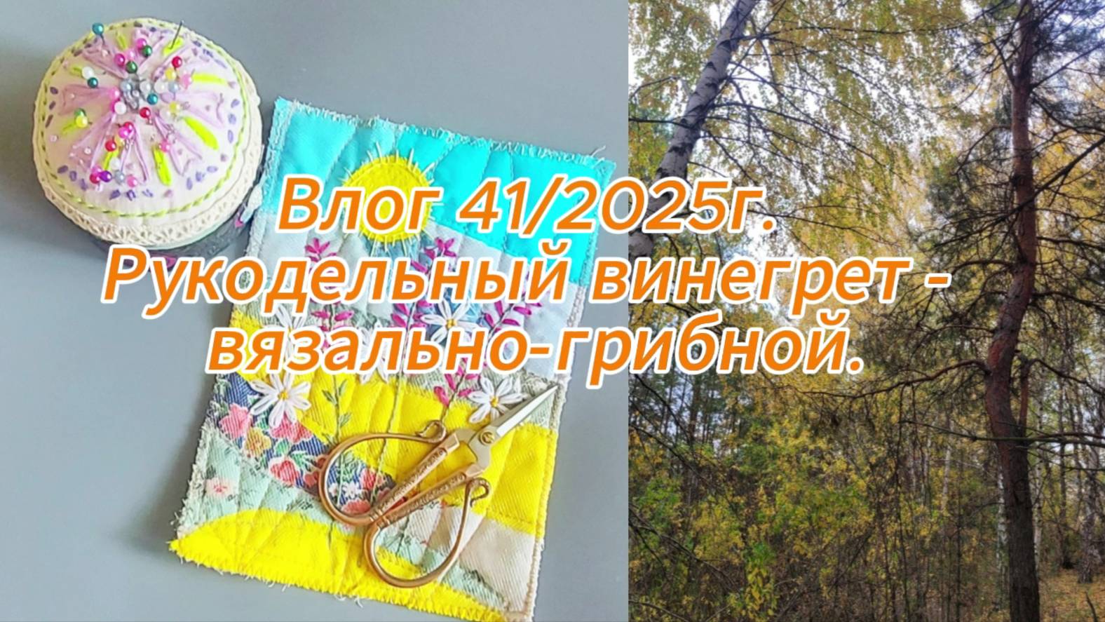 Рукодельный винегрет - вязально-грибной. Влог 412025г.