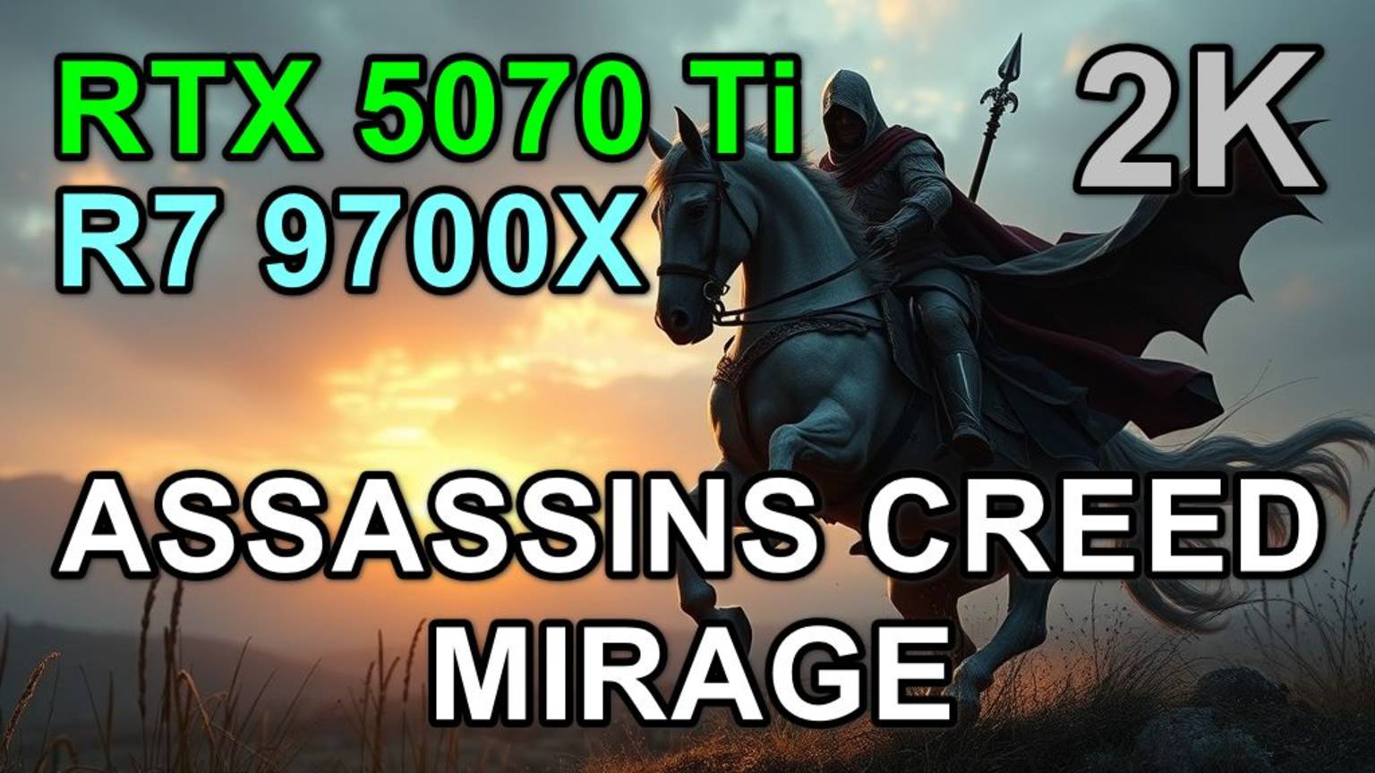 RYZEN 7 9700X  RTX 5070 Ti 16GB в ASSASSINS CREED MIRAGE  1440p 