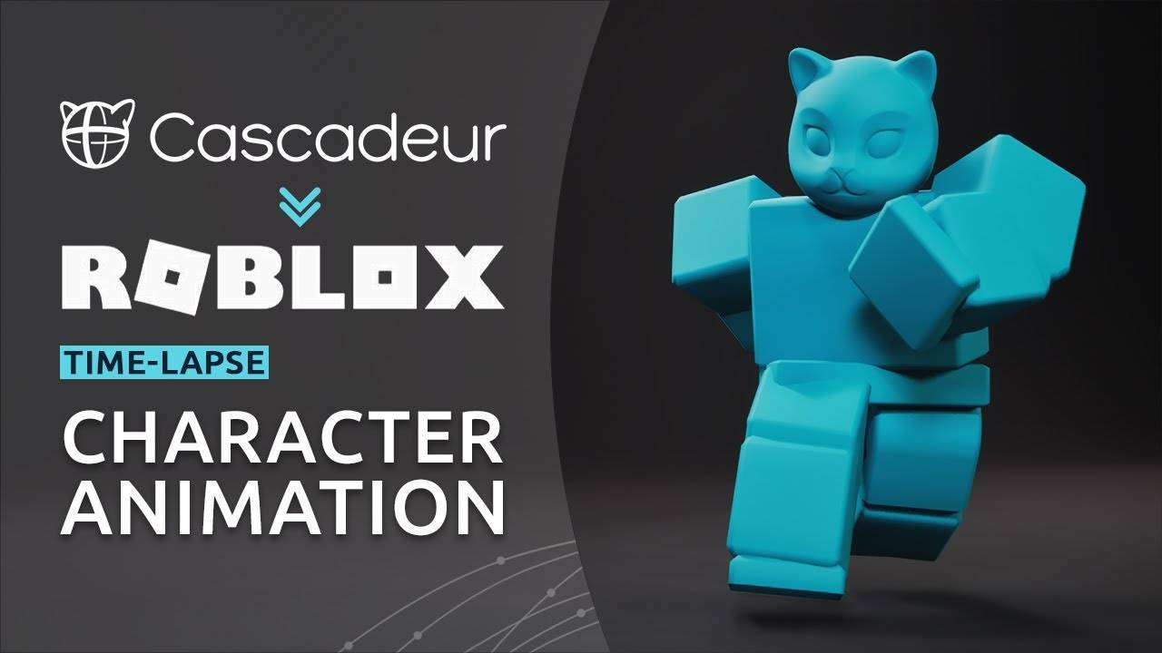 Как анимировать персонажа Roblox в Cascadeur? | Таймлапс от референса до экспорта