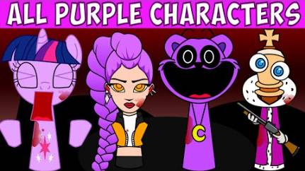 ВСЕ ФИОЛЕТОВЫЕ OC Characters From Sprunki Wenda Treatment