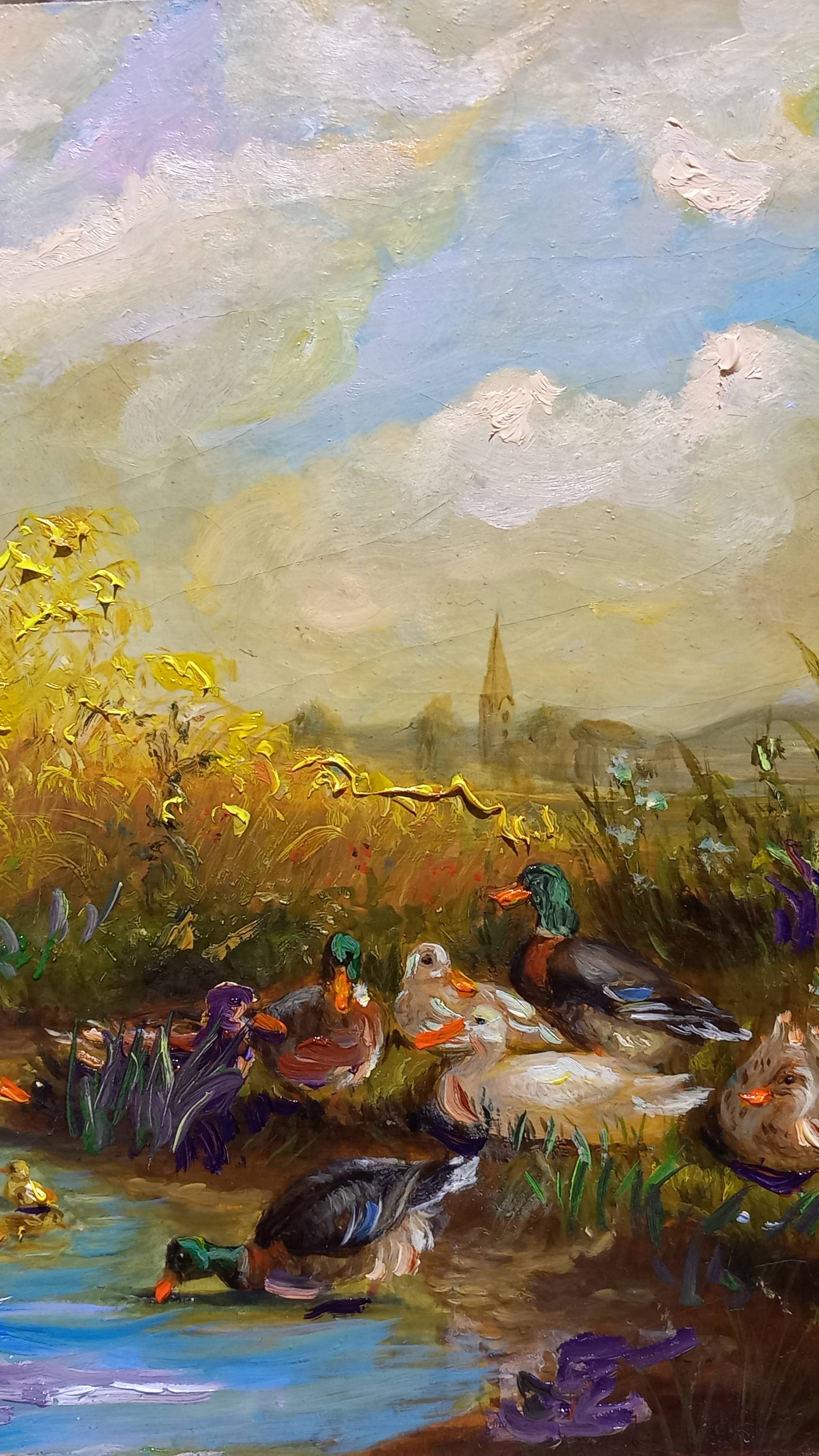 ducks art painting oilpainting margaritamakarova
