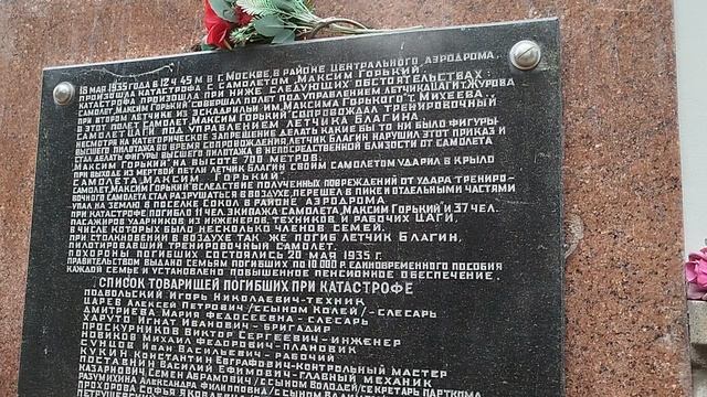 Новодевичье кладбище: могилы погибших в катастрофе самолета 