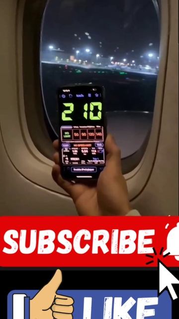 На какой скорости взлетает самолёт ✈️ Подписываемся 😉
