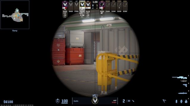 CS2 POV Demo Vitality ZywOo 2311 vs FURIA de_nuke  ESL Pro League Season 22