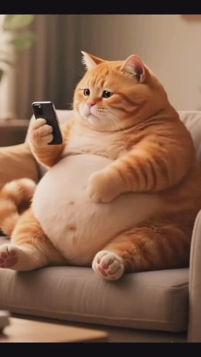 Кот на спорте!