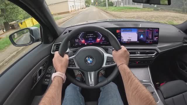 BMW 3 2025 (2.0 л. 20i Hybrid 208 л.с.) POV Test Drive