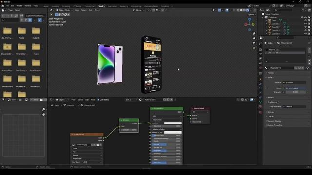 iPhone в Blender за минуту
