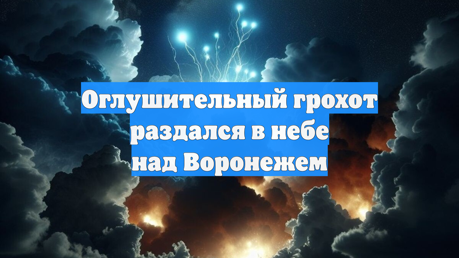 Оглушительный грохот раздался в небе над Воронежем