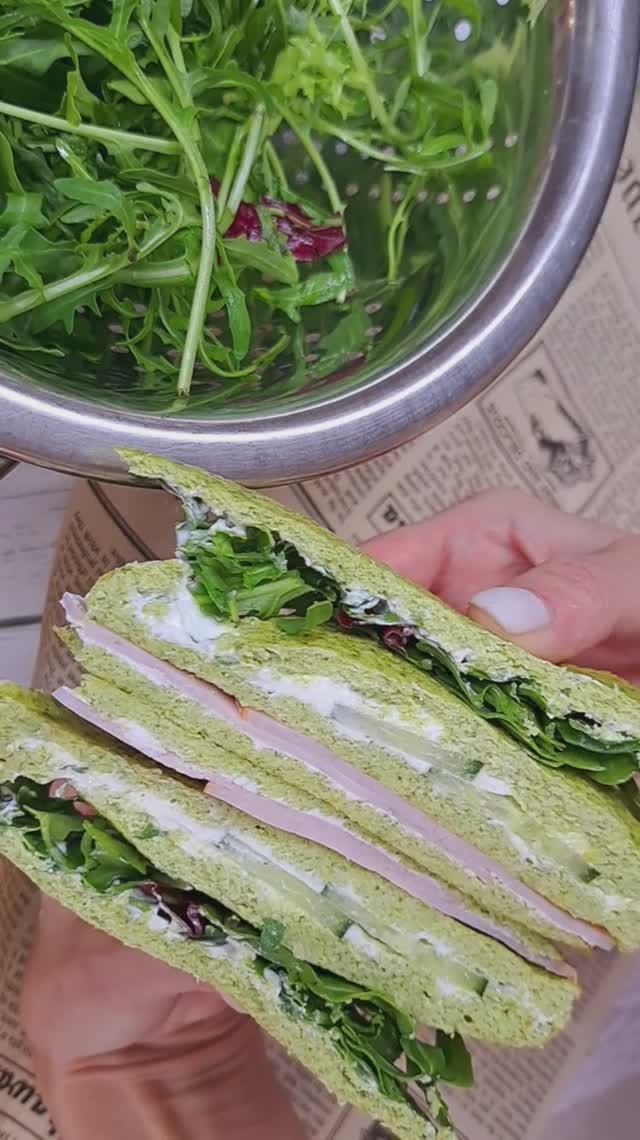 Бутерброд из брокколи! Можно есть не боясь за фигуру!🥦🥦🥦