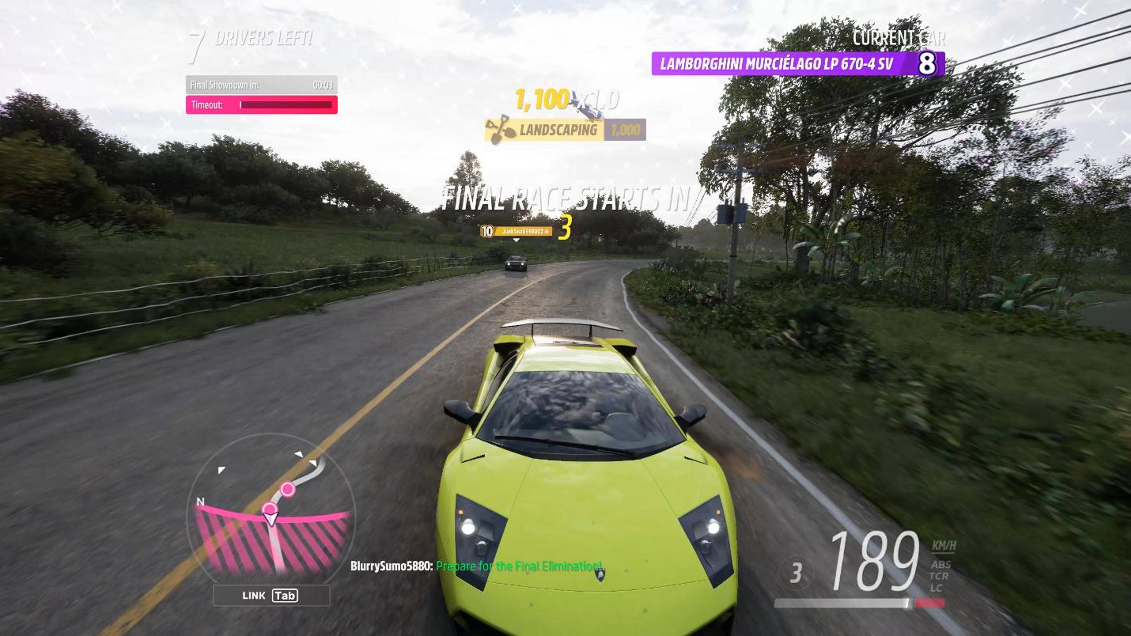 Forza Horizon 5 - Eliminator (Вышибала) | Финал на Lambo Murcielago VS RS200 VS Funco