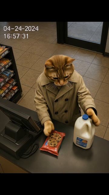 Котик в магазине