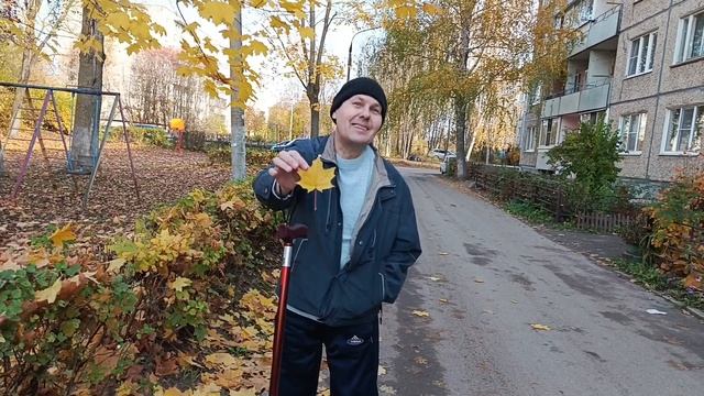 Жизнь после инсульта.Прогуливаемся вдвоём по улицам посёлка.