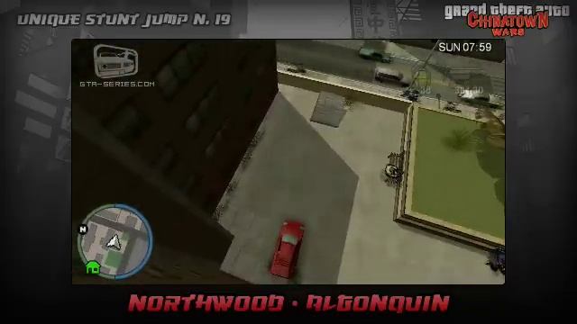 GTA Chinatown Wars - Walkthrough - Unique Stunt Jump #19 - Northwood (Algonquin)