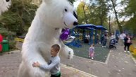 Заказать поздравление белого мишки Химки, Лобня, Красногорск, Долгопрудный, Реутов, Мытищи, Люберцы