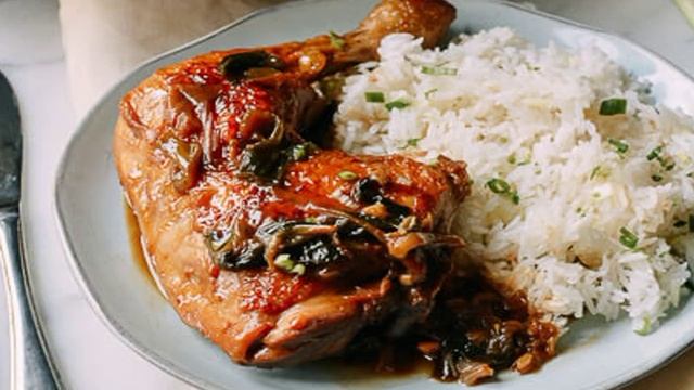 Курица в устричном соусе