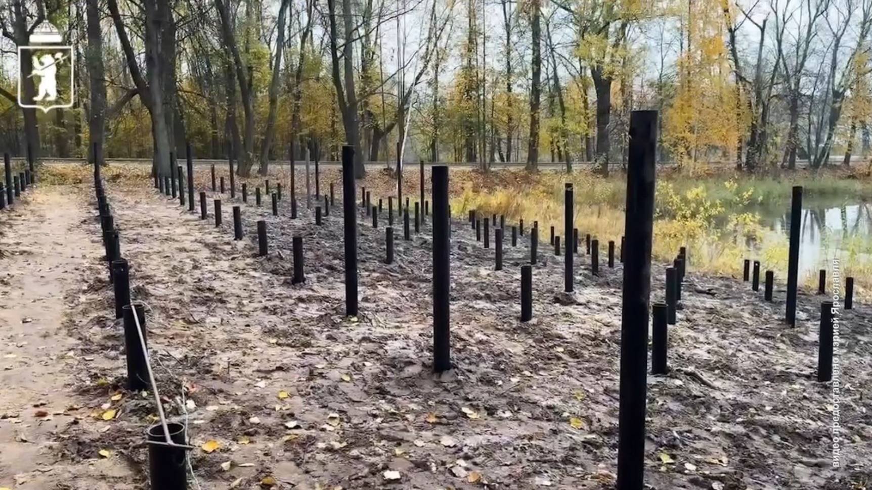 В Петропавловском парке начался монтаж новой смотровой площадки