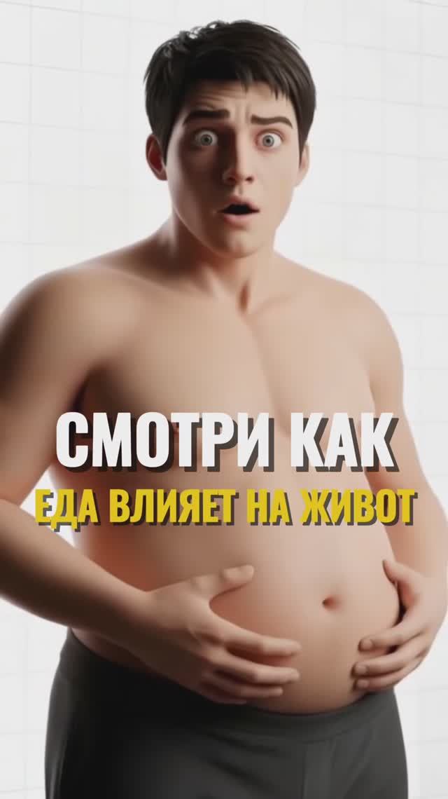 Смотри как еда влияет на живот