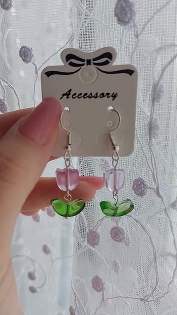 Серьги тюльпаны