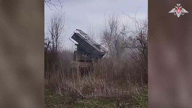 Боевая работа расчета РСЗО Град группировки войск Восток