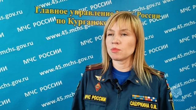 Комментарий руководителя пресс-службы ГУ МЧС России по Курганской области Ольги Сабуркиной