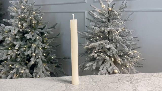 Столовая свеча КЕЙЛ, белая, 20 см, ACB100200