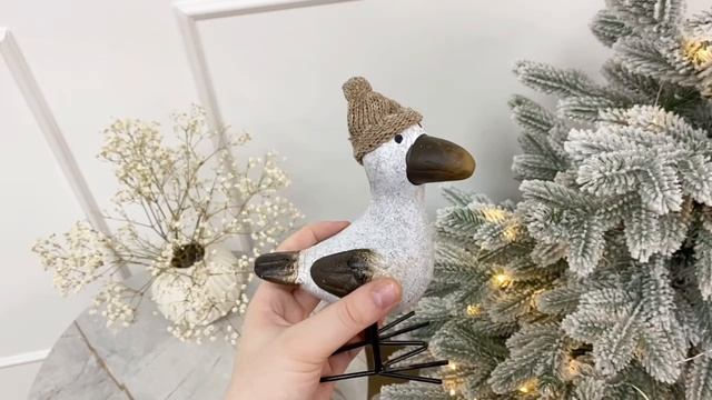 Набор декоративных фигур ПТИЦЫ ДЕРК И ДЕН, металл, керамика, 18 см, 2 шт., 2009741-набор