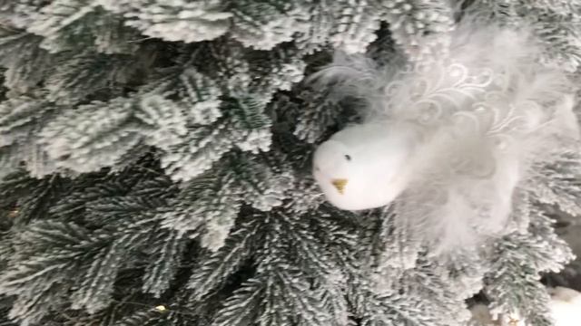 Декоративное украшение на клипсе ГОЛУБКА ЛАНИ, перо, 15 см, MC40323