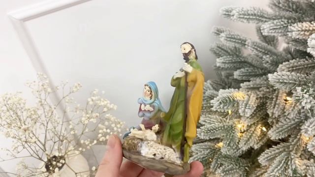 Рождественская статуэтка СВЯТОЕ СЕМЕЙСТВО, Мария со скрещенными руками, полистоун, AAA752760-3