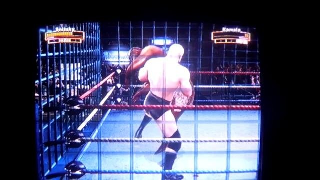 WWE Legend Of Wrestlemania Snitsky vs Kamala steel cage Freak Fight.11DeadFace