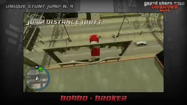 GTA Chinatown Wars - Walkthrough - Unique Stunt Jump #4 - BOABO (Broker)