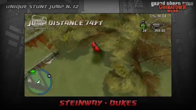 GTA Chinatown Wars - Walkthrough - Unique Stunt Jump 12 - Steinway Dukes
