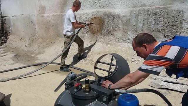 Укрепление стенок. Торкрет установка АС-4 Торнадо