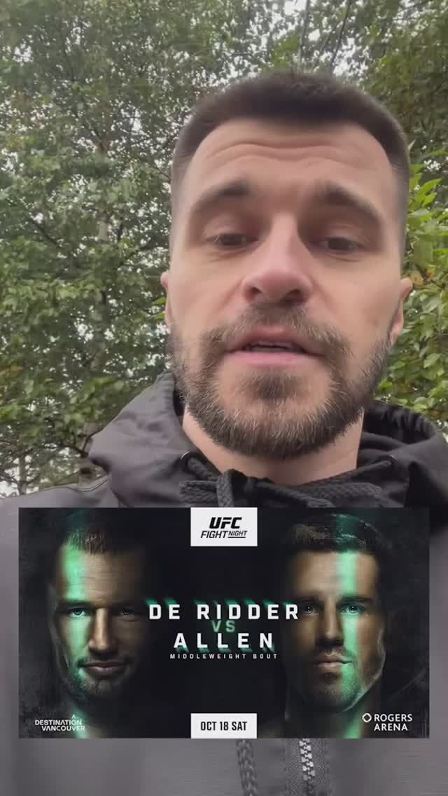 Прогноз на UFC VANCOUVER Де Риддер - Аллен
