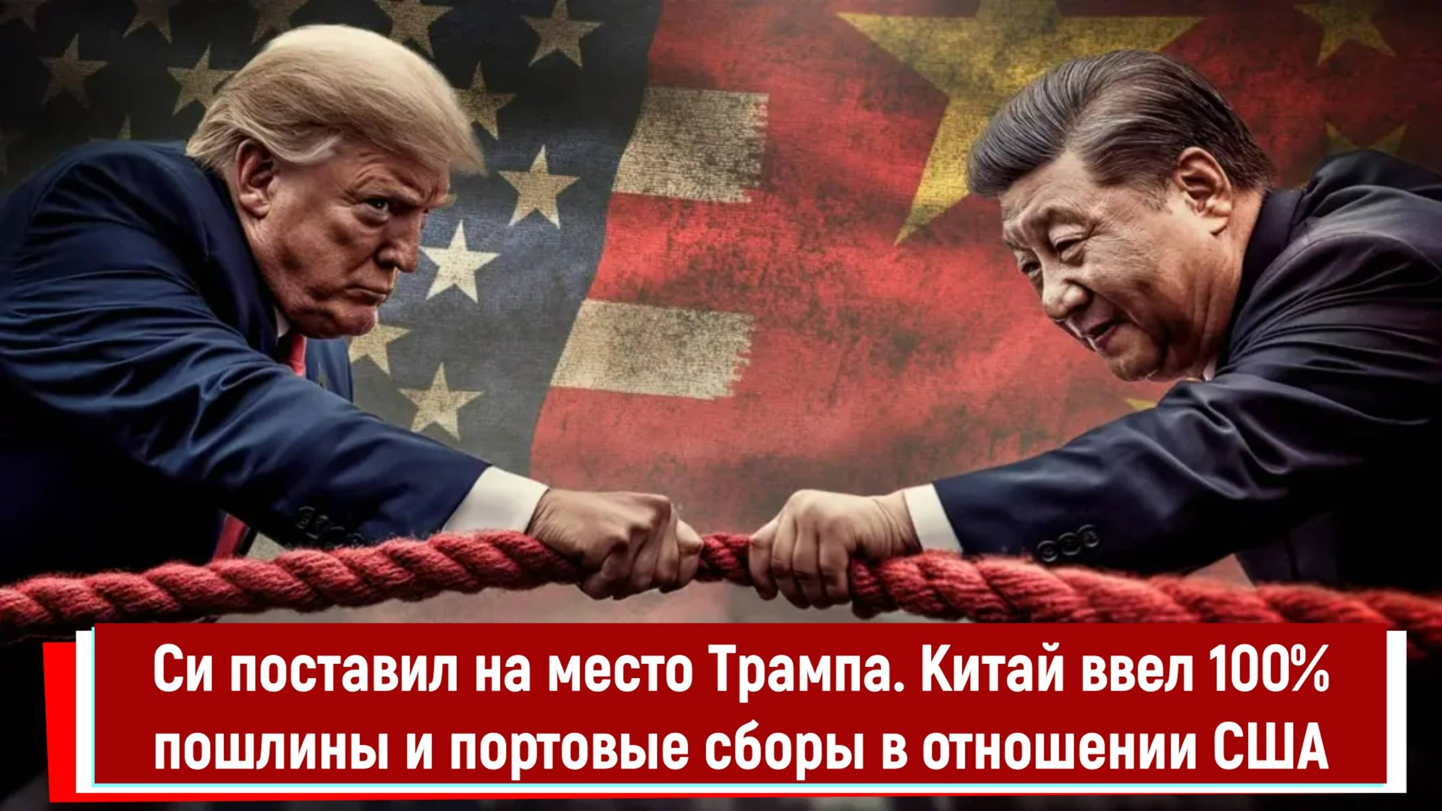 Си поставил на место Трампа. Китай ввел 100 пошлины и портовые сборы в отношении США