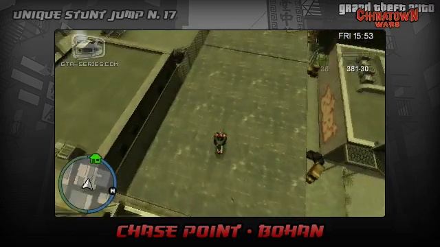 GTA Chinatown Wars - Walkthrough - Unique Stunt Jump #17 - Chase Point (Bohan)