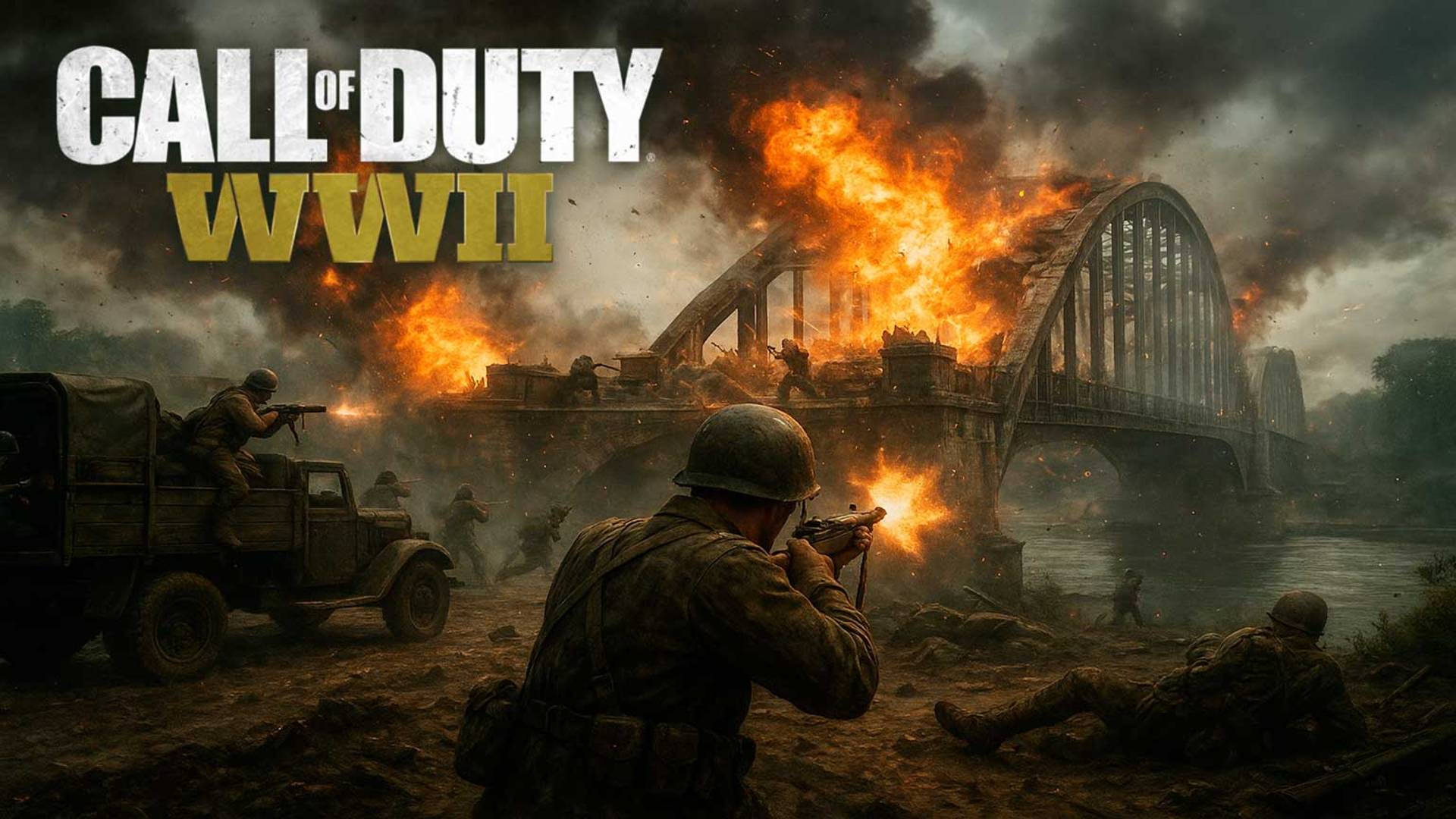  Адский штурм моста на Рейне! Call of Duty: WWII